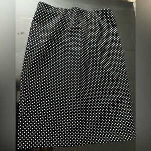 Philosophy Black and White Dotted Pencil Skirt